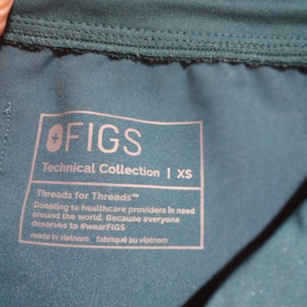 EUC! Figs Technical Collection - Teal (XS) - Picture 9 of 10